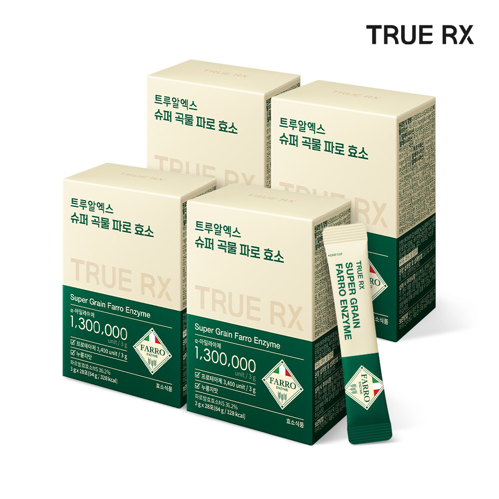 트루알엑스 슈퍼곡물 파로 효소 28포 (4개)_이미지