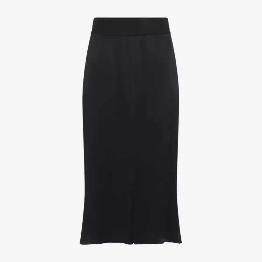 메종마르지엘라 엑스포즈드 백 지퍼 새틴 미디 스커트 S51ME0062 M36047 900