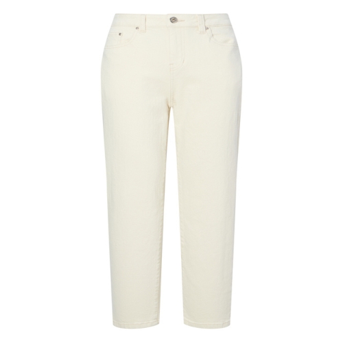 LF 헤지스레이디스 여성 아이보리 단색 면혼방 데님팬츠 HSPA5AC82IV