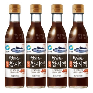 청정원 맛선생 꽃게 참치액 560g X4개_이미지
