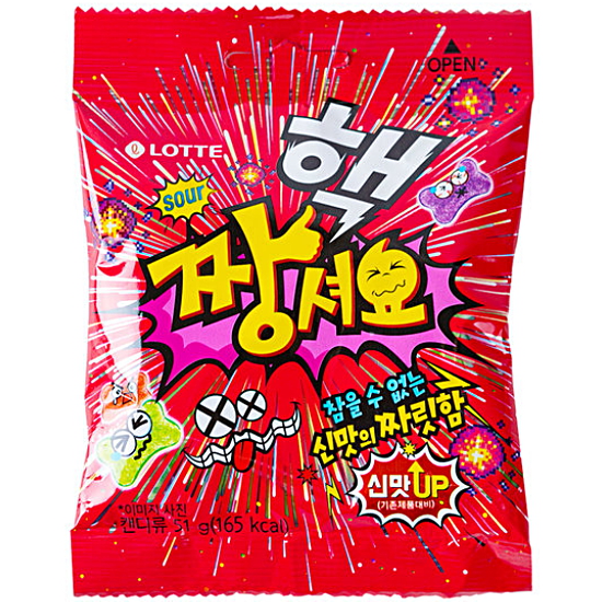 롯데웰푸드 핵 짱셔요 후르츠 51g이미지입니다. 누르면 해당 게시물로 새창이동합니다.