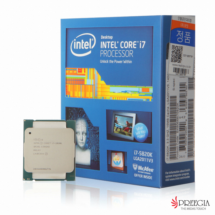 인텔 코어X-시리즈 i7-5820K (하스웰-E) (정품)