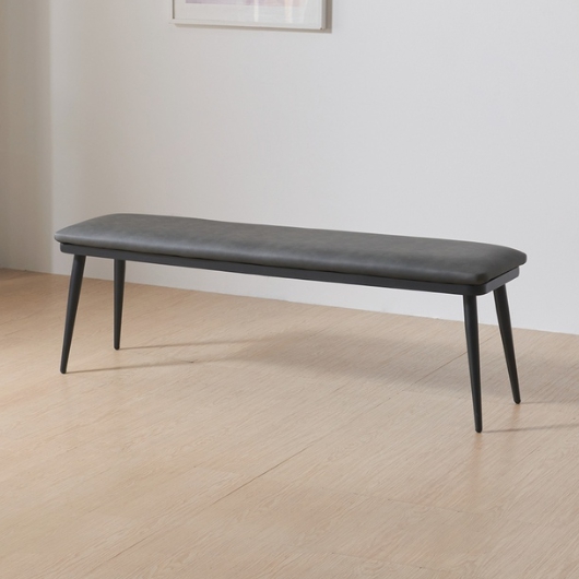 라로퍼니처 뮤즈 유광 포세린 통세라믹 식탁 1800 (의자2개+벤치1개)_이미지