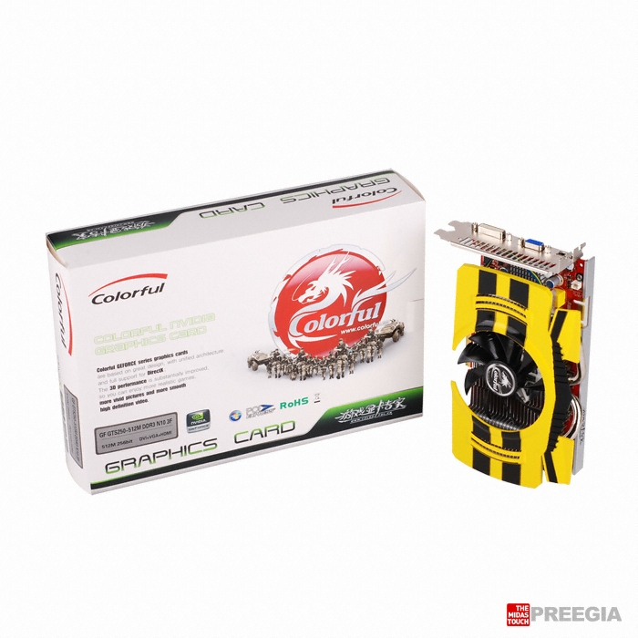 COLORFUL ������ GTS250 HERO Born to Be DDR3 512MB