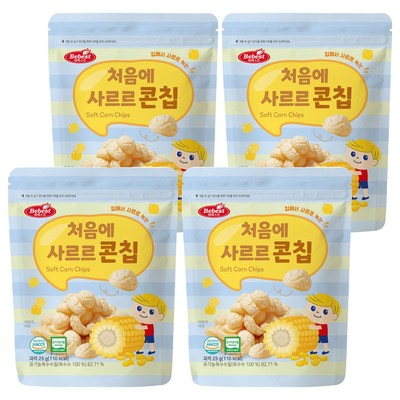 베베스트 처음에 사르르 콘칩 25g (4개)_이미지