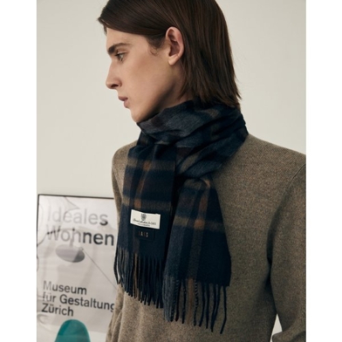 LF 닥스 남녀공용 타탄체크 캐시미어100% 머플러_DBMU4F926N2
