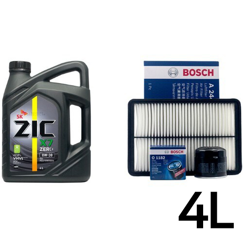 제로 X7 0W30 4L + 보쉬필터 기아 올뉴 K3 1.6 가솔린