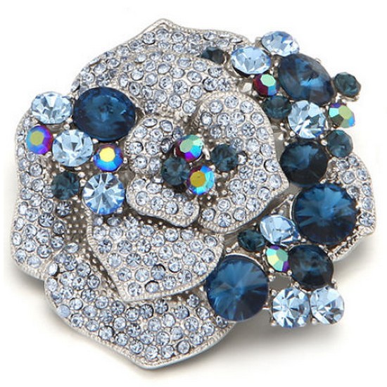 크리스탈샵 로즈베이 브로치 A_0072