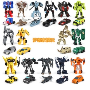 장난감 미니 자동차 로봇 세트 15종 세트