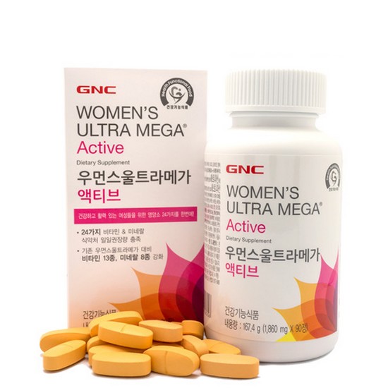 GNC 우먼스울트라메가 액티브 90정 (1개)