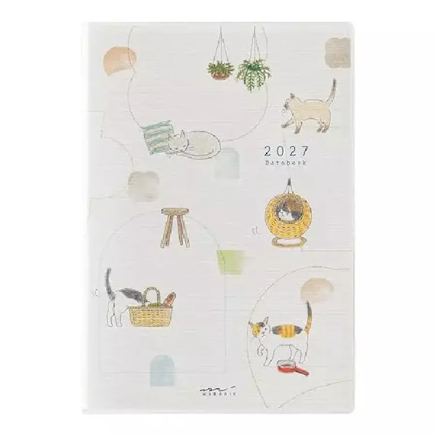 미도리 2027 포켓 다이어리 Cat - B6(해외구매)