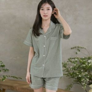 BYC 본사 면선염 반팔 여 잠옷셋트 NCZ2007927003_이미지