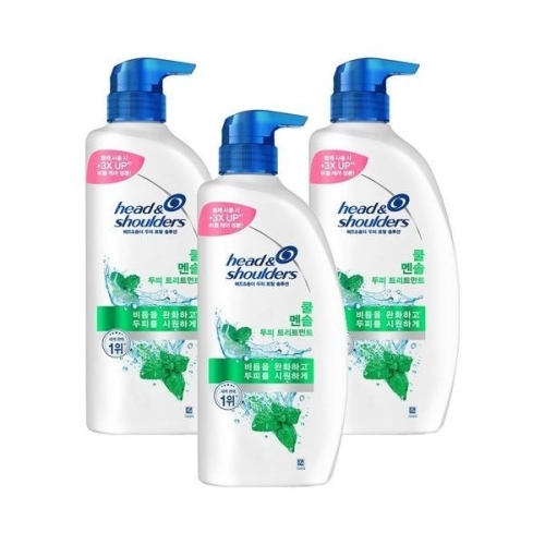 헤드앤숄더 쿨 멘솔 트리트먼트 850ml (3개)_이미지