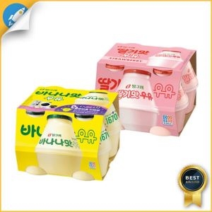 바나나맛단지우유 x4개+딸기맛단지우유x4개 리뷰 오늘 가격