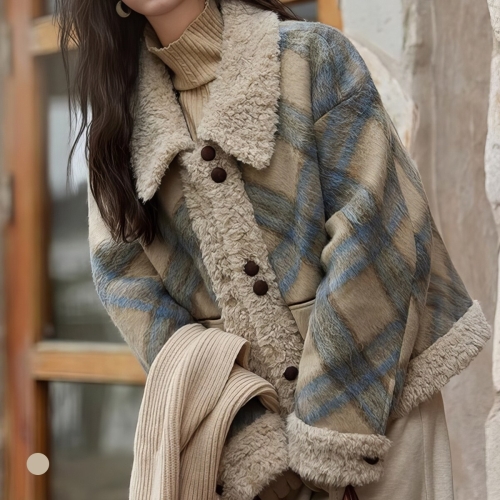 하난에프씨 KARRA 크로스배색양털자켓_A5W0808