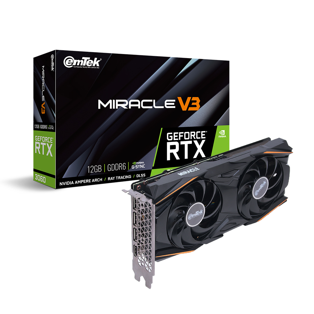 이엠텍 지포스 RTX 3060 MIRACLE V3 D6 12GB_이미지
