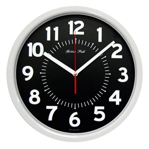 무소음 화이트 오피스형 벽시계 (GB4244)