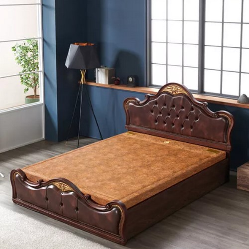 이조농방 로얄퀸즈 브라운 흙침대 Q (스프링확장형황토볼)_이미지