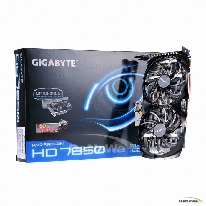 GIGABYTE �󵥿� HD 7850 UD2 OC D5 1GB WINDFORCE 2X
