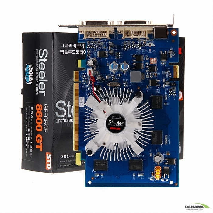 지포스 8600GT Steeler STD 256MB 쿨러마스터
