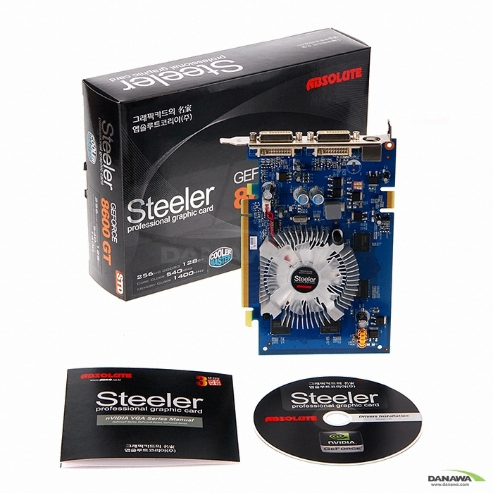 앱코 지포스 8600GT Steeler STD 256MB 쿨러마스터_이미지