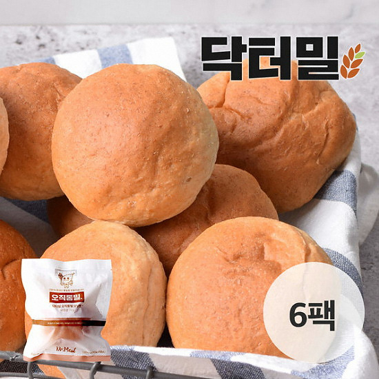 빅터컴퍼니 닥터밀 오직통밀 모닝빵 70g