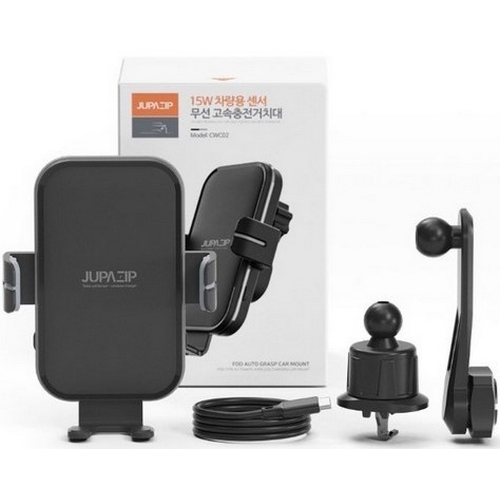 주파집  4.5세대 차량용 무선충전거치대 단품 CWC02