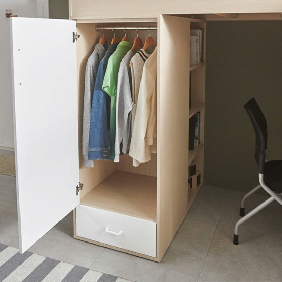 e스마트 하우스 독서실책상 벙커침대 SS (솜매트)_이미지