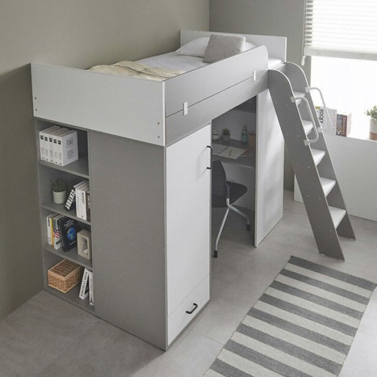 e스마트 하우스 독서실책상 벙커침대 SS (솜매트)_이미지