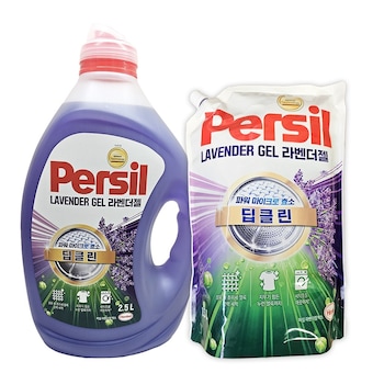 <b>퍼실</b> 딥클린 <b>라벤더</b>젤 겸용 2.5L + 리필 1.5L