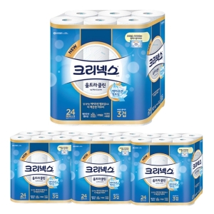 크리넥스 울트라 클린 33m (24롤) (4팩)_이미지