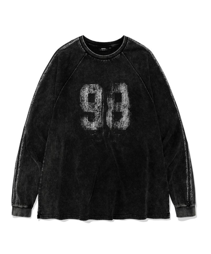 피그먼트 KANEITEI NUMBERING RAGLAN LONG SLEEVES CHARCOAL K25F-TOL-490-PC 478129