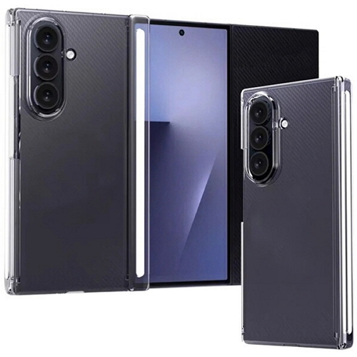 수나르 갤럭시Z 트라이폴드 마그네틱 힌지보호 투명 하드 케이스