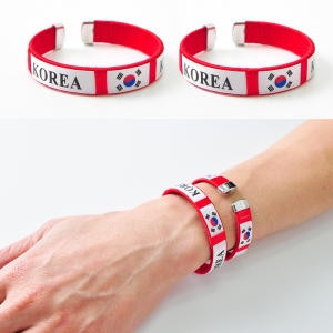 파티쇼 태극기팔찌 2개입 축구응원 응원팔찌 월드컵_이미지