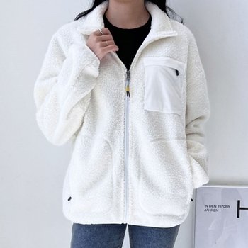 러블리 레트로 여자 양털 후리스 뽀글이 집업자켓_20293676_667501