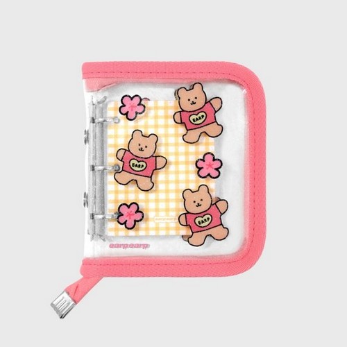 어프어프 Blossom bear heart pink 3공 다이어리_이미지