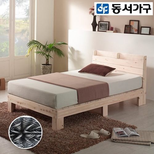 동서가구 루니 편백 수납헤드 침대 SS (본넬스프링)
