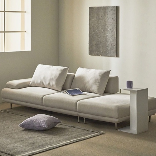 파로마 데즐링 스윙 무빙 팔걸이 패브릭 소파 3인용 (스툴포함)_이미지