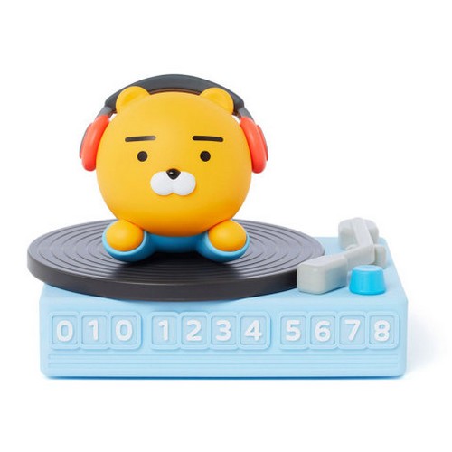 나인브릿지 카카오프렌즈 차량용 피규어 주차번호판 DJ 라이언_이미지