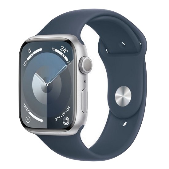 APPLE 워치 시리즈9 45mm 실버 알루미늄 (스포츠밴드)_이미지
