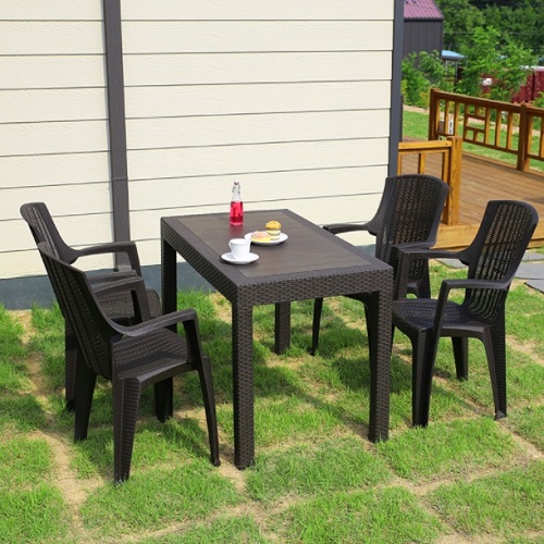 위드퍼니처 모니카 야외 테이블 1200 (의자4개)_이미지