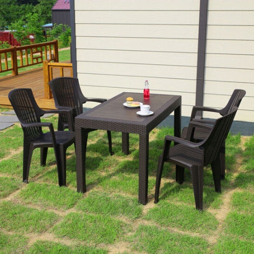 위드퍼니처 모니카 야외 테이블 1200 (의자4개)_이미지