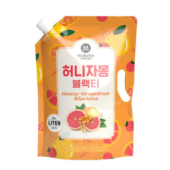 한국맥널티 허니 자몽 블랙티 1L (6개)_이미지