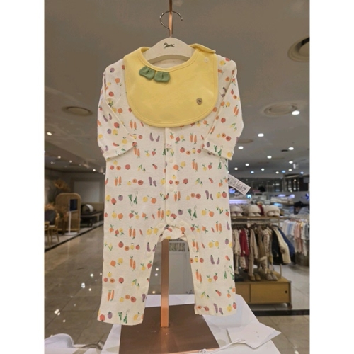 2026/SS 해밋슬림우주복레브턱받이세트 CREAM 07T15758A