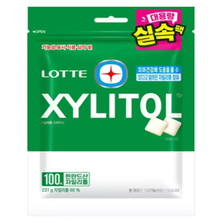 롯데제과 자일리톨 오리지날 껌 리필 231g이미지입니다. 누르면 해당 게시물로 새창이동합니다.