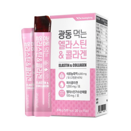 광동생활건강 광동 먹는 엘라스틴 앤 콜라겐 15포 (4개)_이미지