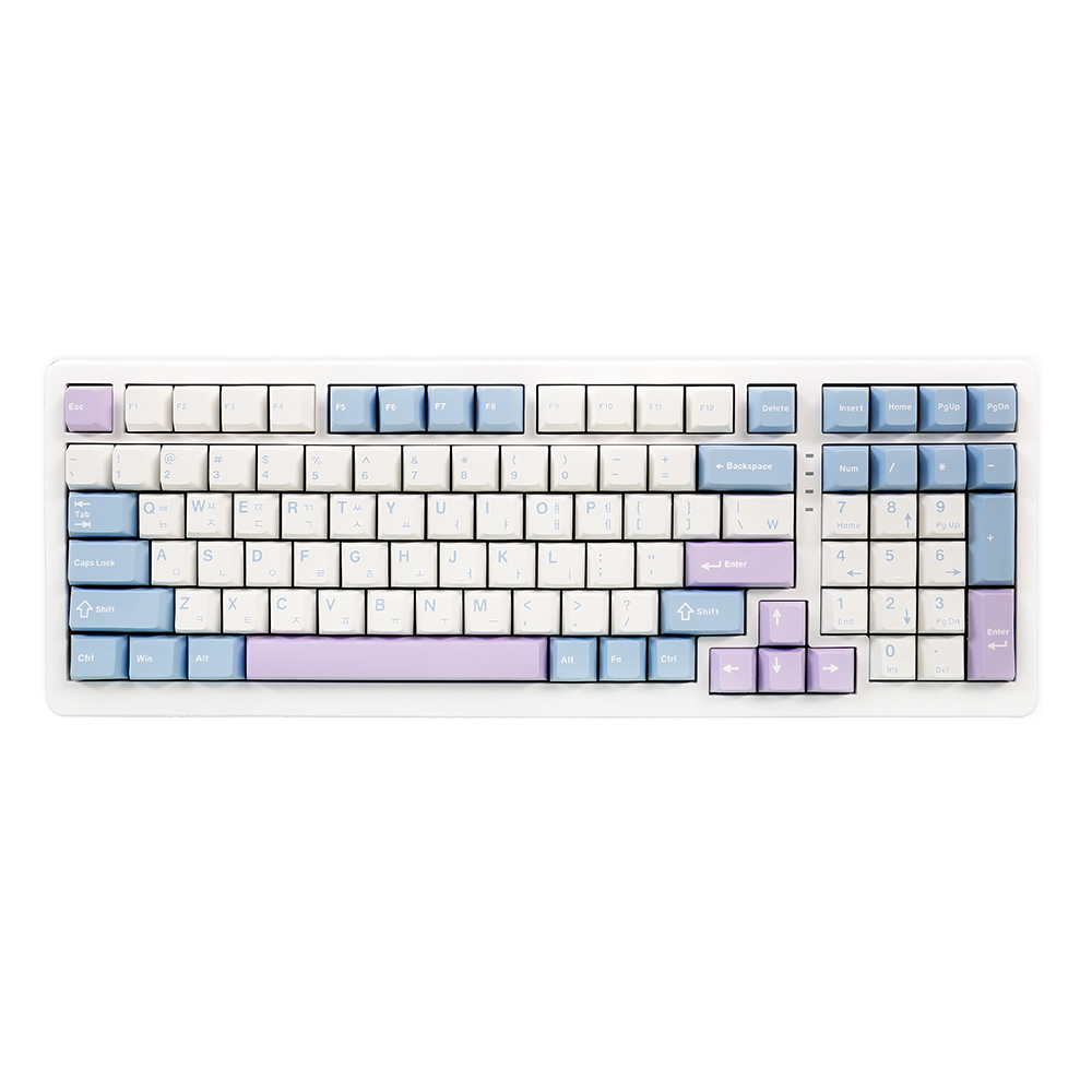 Q99 유무선 기계식 블루퍼플