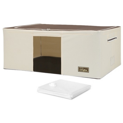 벨라홈 대용량 와이어 이불정리함 105L + 압축팩 (1개)_이미지