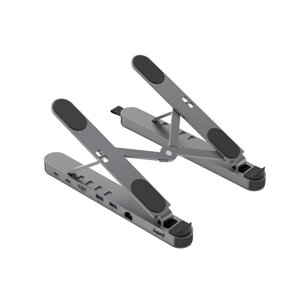 Superb X Hub 6in1 멀티허브 접이식 노트북 거치대