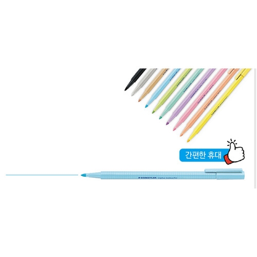 스테들러 파스텔 삼각 형광펜 362 (1개)_이미지